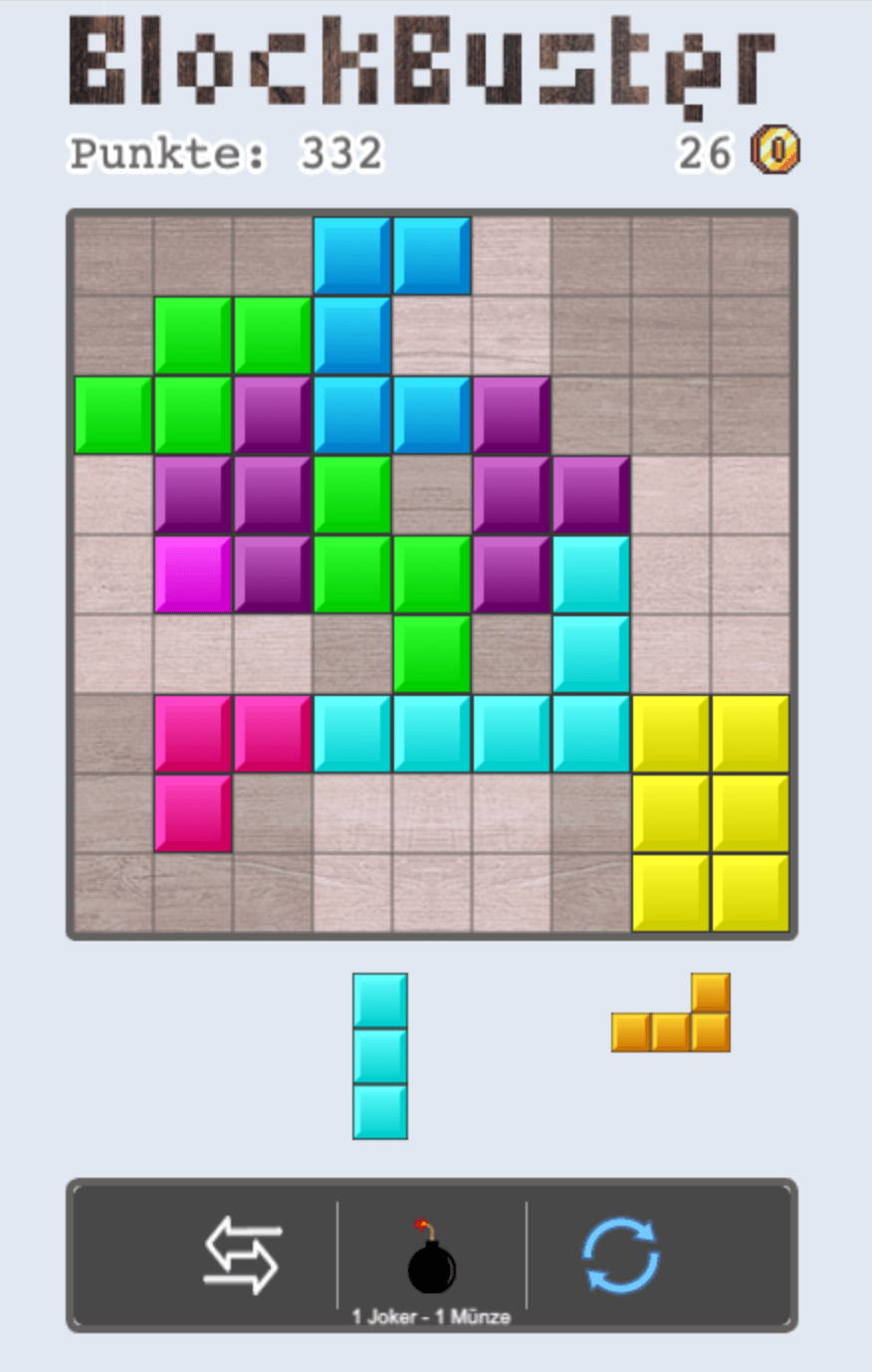 BlockBuster Spiel Screenshot